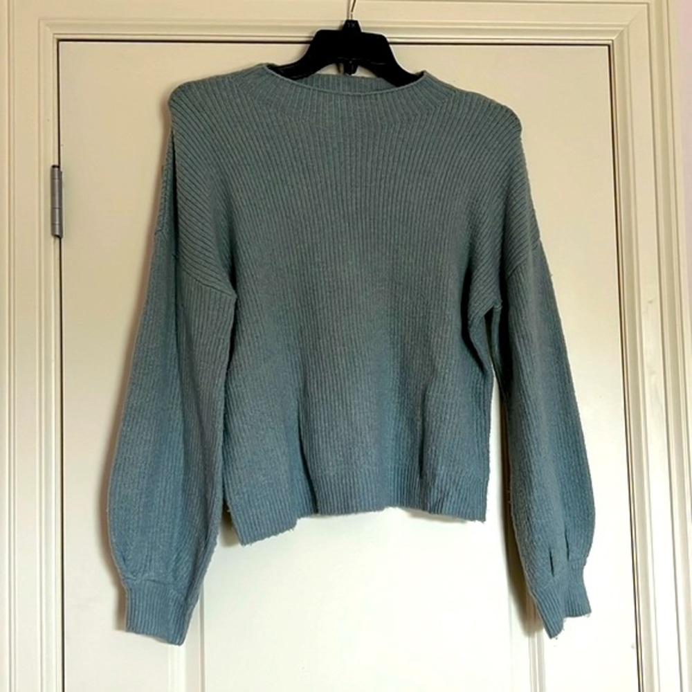 Pink Rose Mock Neck Sweater